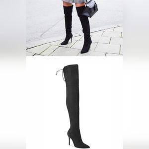 Black Suede Knee high boots